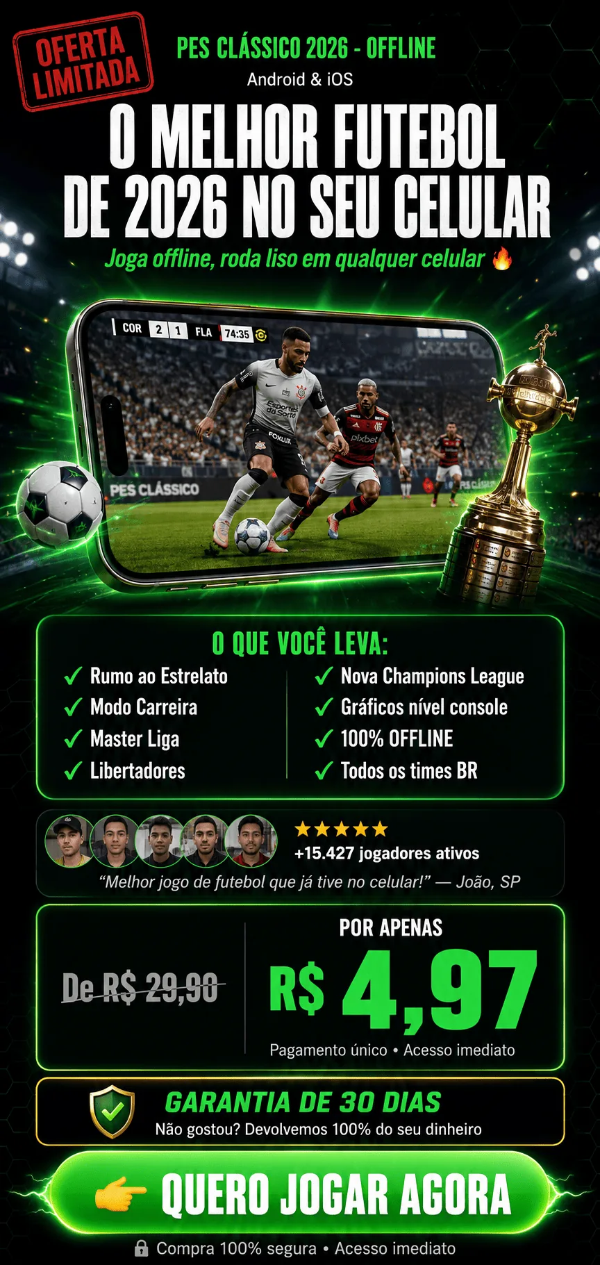 PES Clássico 2026 — O melhor futebol no seu celular